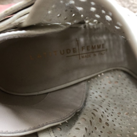 Latitude Femme Perforated Leather Peep Toe Booties - Picture 8 of 9